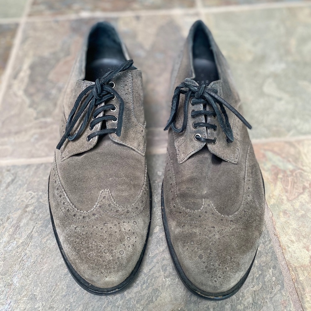 Hugo Boss suede oxfords